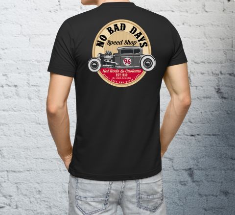 No Bad Days Speed Shop Tee Shirt