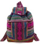 No Bad Days Baja Backpack - Hot Pink Green MultiColor Stripes