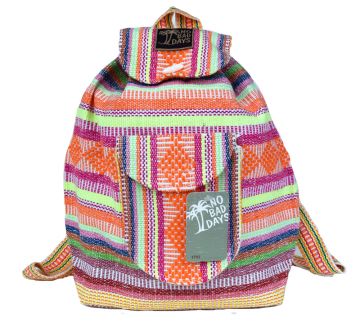 NO BAD DAYS ® Baja Backpack - Neon Orange Pink Yellow Multicolor