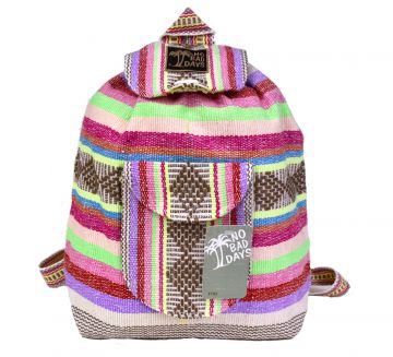 NO BAD DAYS ® Baja Backpack - Brown Neon Yellow Pink Green Blue Purple Orange
