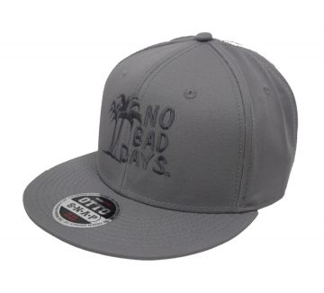 No Bad Days Superior Cotton Twill Flat Visor Snapback Pro-Style - Gray