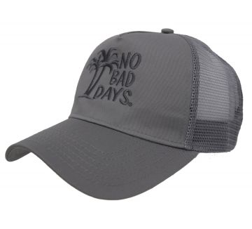 No Bad Days Cotton Twill Five Panel Pro-Style Mesh Cap - Gray