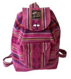 pink yellow backpack