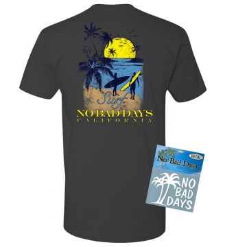 No Bad Days Silhouette Surfers T-Shirt