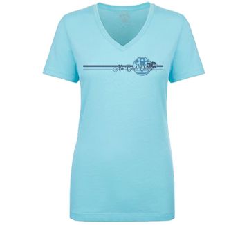 No Bad Days Hibiscus Band Womens V-Neck