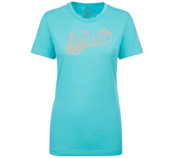 No Bad Days Floral Script Womens Crewneck