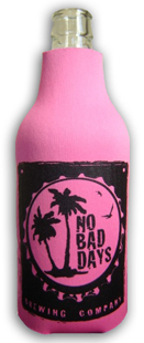 No Bad Days Bottle Coolie - Hot Pink
